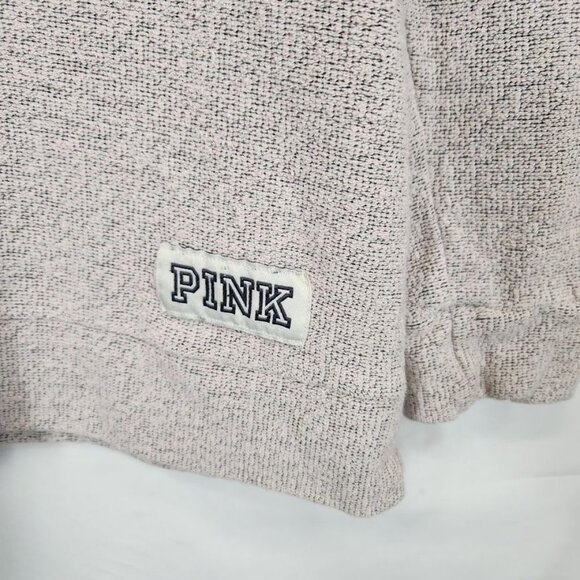 Victoria's Secret PINK Terry Cloth Mock Neck Sweatshirt in Light Pink - Small - Picture 3 of 7